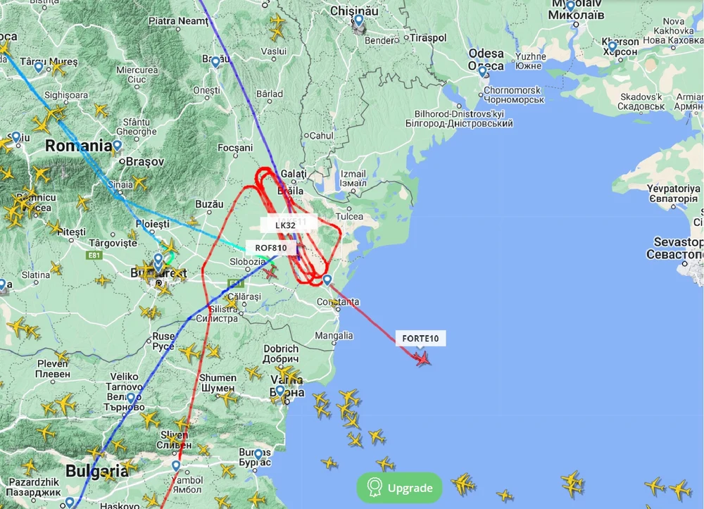 Urmările incidentului din Marea Neagră. Dronele americane îi supraveghează pe ruși zburând deasupra României