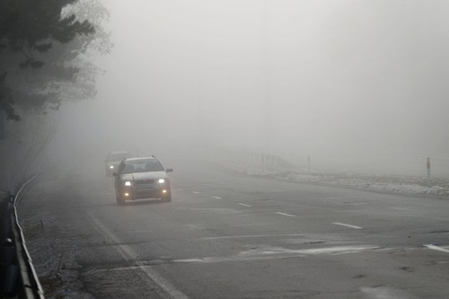 Cod galben de ceață densă în vestul țării