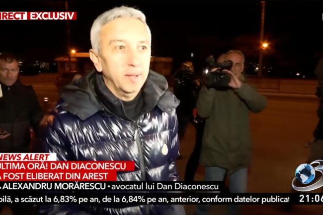 Dan Diaconescu a fost eliberat din arest: „Cu două sau trei zile înainte ca mascaţii să intre peste mine, interdicţia mea la televiziune se scurtase”