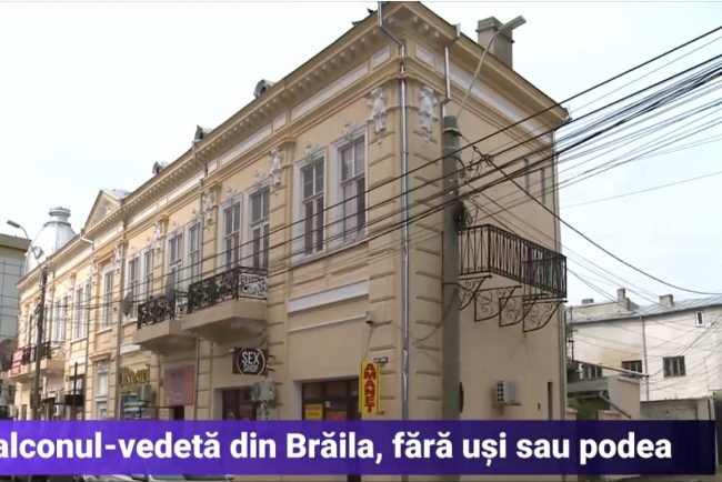 VIDEO Cum a ajuns un balcon din Brăila viral pe rețelele sociale: „Nu are niciun sens. Pe unde intri, pe unde ieși?”
