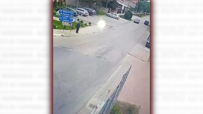 Accidentul mortal de la Mihail Kogalniceanu din aceasta dimineata, surprins de camerele de supraveghere (VIDEO)