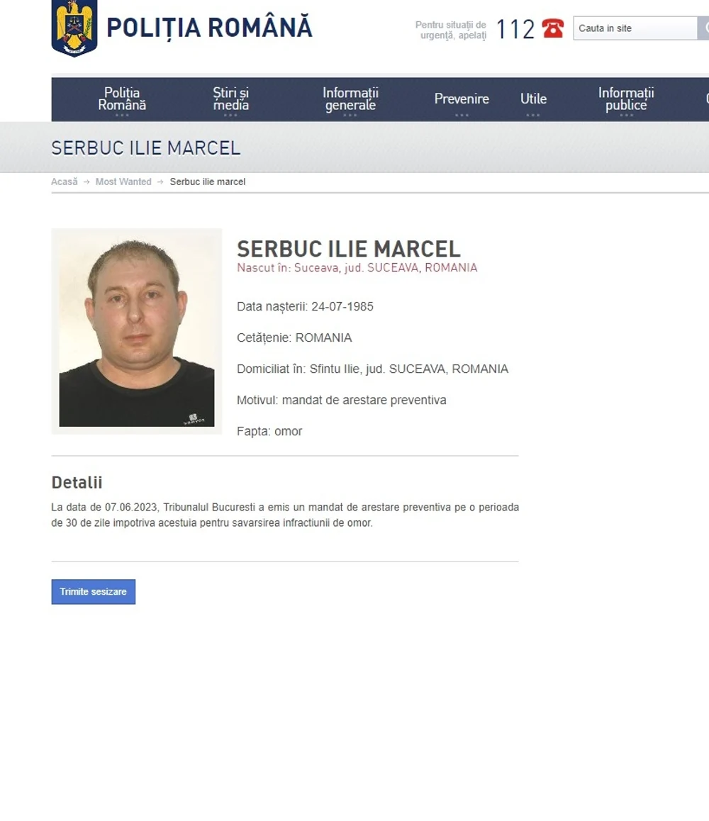 Cine este Ilie Marcel Șerbuc, suspect în cazul fetei găsite moartă în lada patului. Ce a făcut bărbatul în 2014
