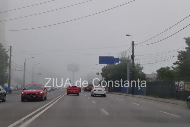 Cod galben de ceata densa in judetul Constanta! Vizibilitate redusa autostrada A2