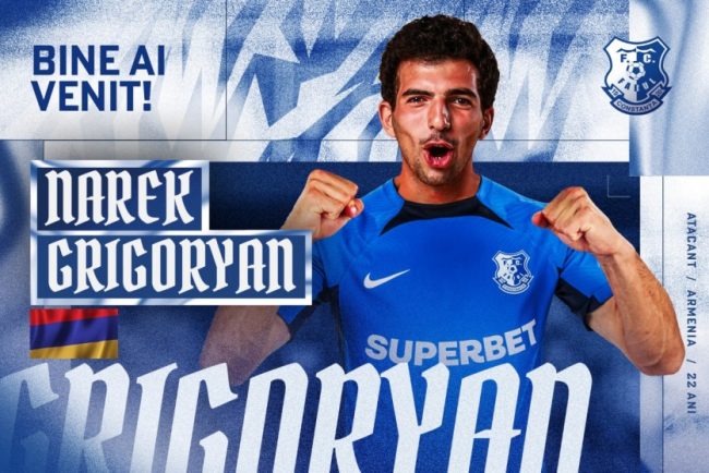 Farul Constanta a transferat un fotbalist armean. Mult succes in tricoul alb-albastru, Narek!