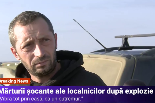VIDEO. Mărturia unui localnic, după explozia de la Călimănești: „Am crezut că e cutremur. Vibra tot prin casă”