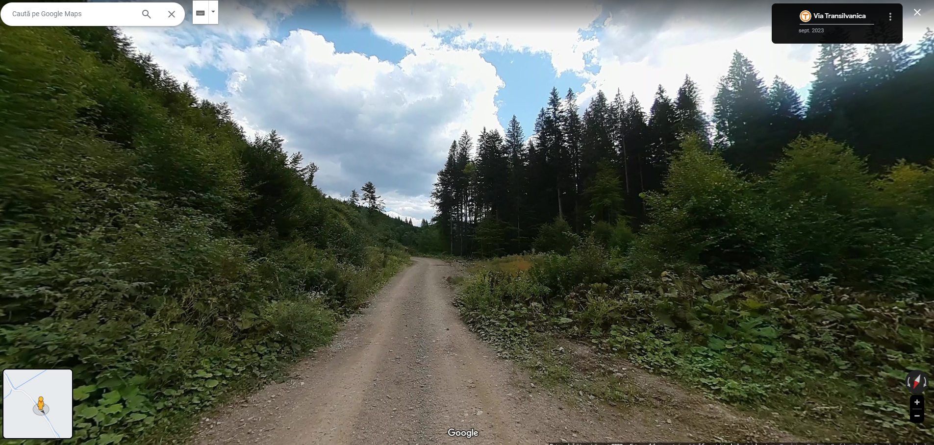 Două treimi din traseul Via Transilvanica pot fi explorate cu Google Street View