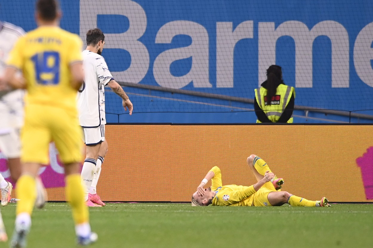 Fază controversată în ”finala pentru EURO” dintre Ucraina și Italia! Au cerut penalty, dar arbitrul nu a mers la VAR