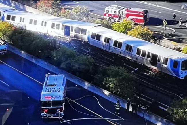 Cel puțin nouă persoane au fost rănite într-un incendiu de tren în San Francisco VIDEO