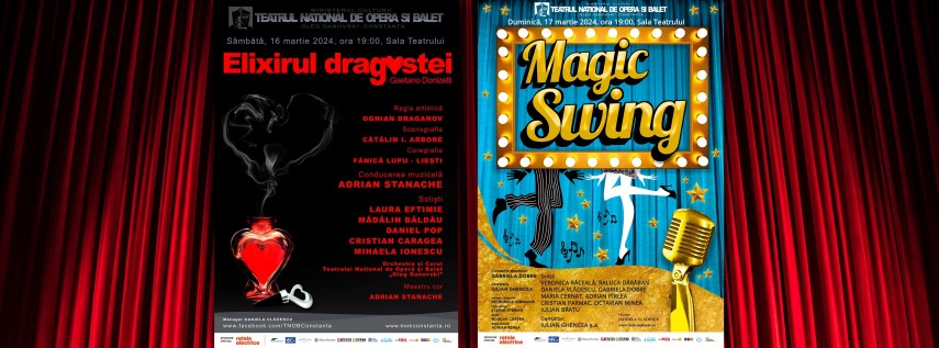 Spectacolele oferite de Teatrul National de Opera si Balet Oleg Danovski Constanta pentru finalul saptamanii
