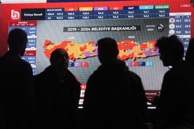 Alegeri locale în Turcia, rezultate parțiale: Erdogan, pe cale de a fi învins în Istanbul și în marile orașe