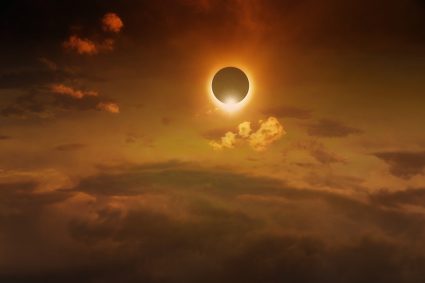 Cum s-a văzut eclipsa din spațiu. Imagini spectaculoase de pe Stația Spațială Internațională