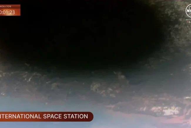 O priveliște cosmică: eclipsa totală de Soare, văzută de pe Stația Spațială Internațională VIDEO
