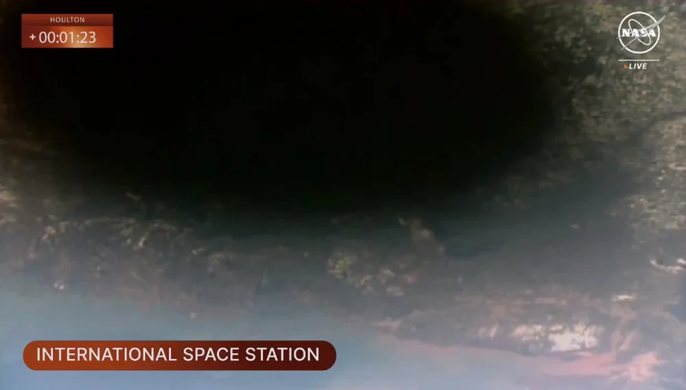 O priveliște cosmică: eclipsa totală de Soare, văzută de pe Stația Spațială Internațională VIDEO