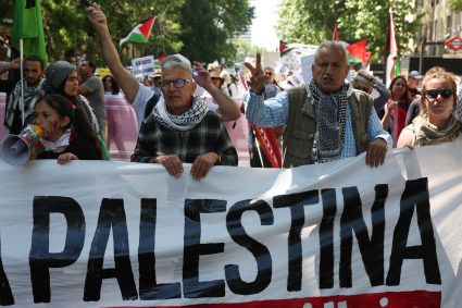Proteste pro-palestiniene la Madrid. Mii de spanioli au cerut încetarea focului în Fâșia Gaza