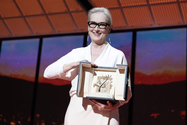 Actrița Meryl Streep a primit un Palme d’Or onorific la Festivalul de Film de la Cannes