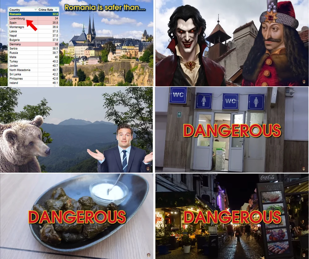 Vlogger australian în România: „Mi-am riscat viața vizitând Castelul Bran”. Ce spune despre romi, urși și capcane turistice