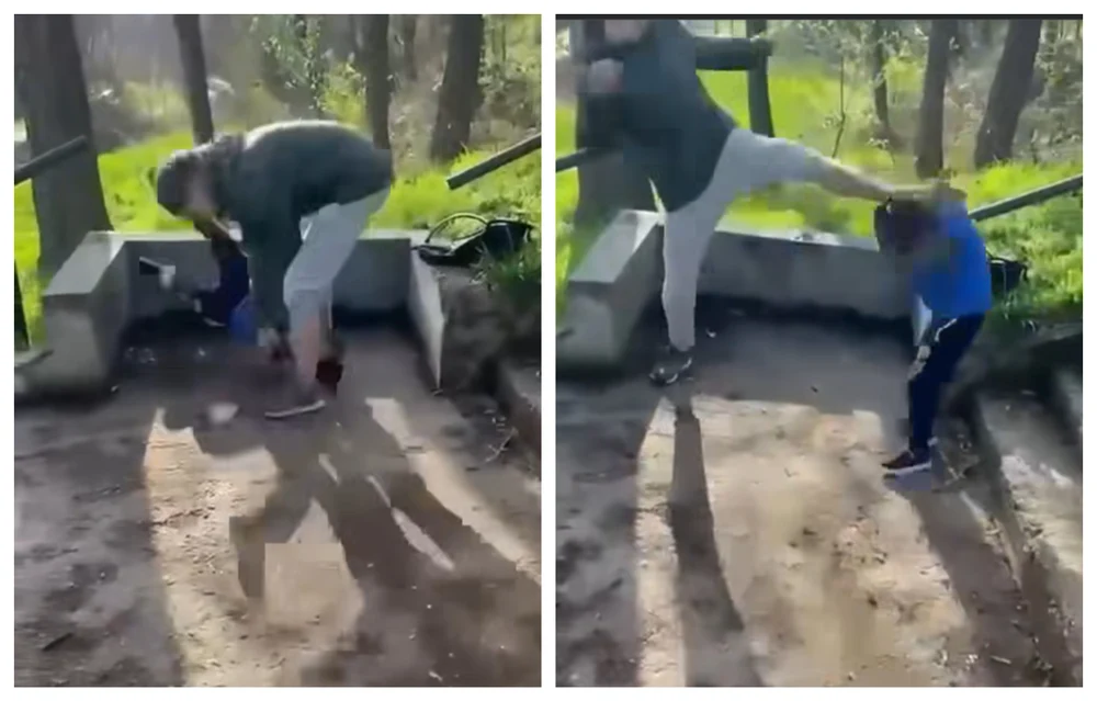 Violență extremă în Bihor: băiețel filmat în timp ce este bătut crunt de un adolescent. Poliţia a deschis dosar penal