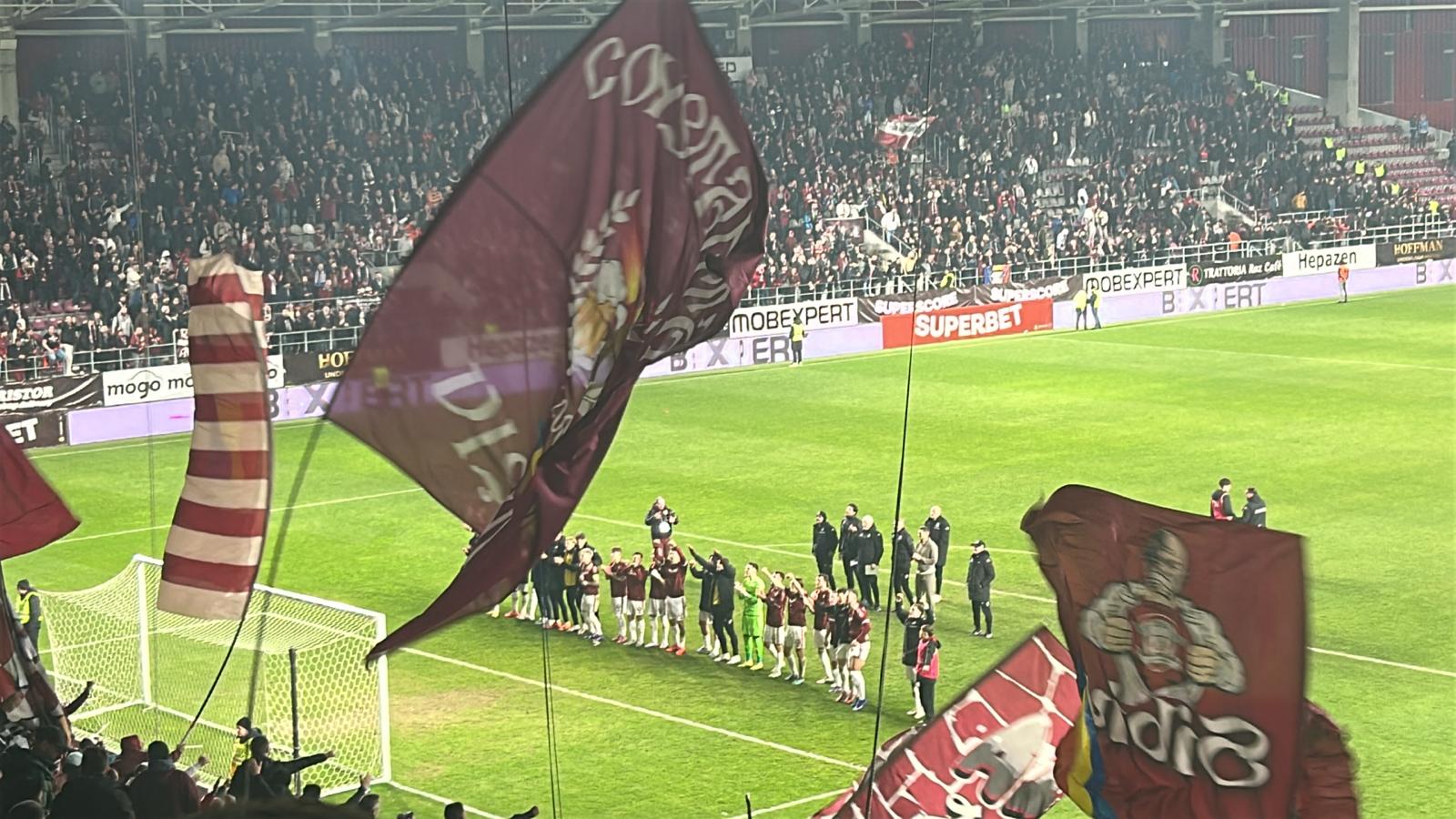 Ce s-a scandat în Giulești, după victoria Rapidului cu Dinamo
